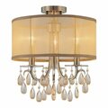 Crystorama Antique Brass Hampton 3 Light Semi-Flush Ceiling Fixture 5623-AB_CEILING